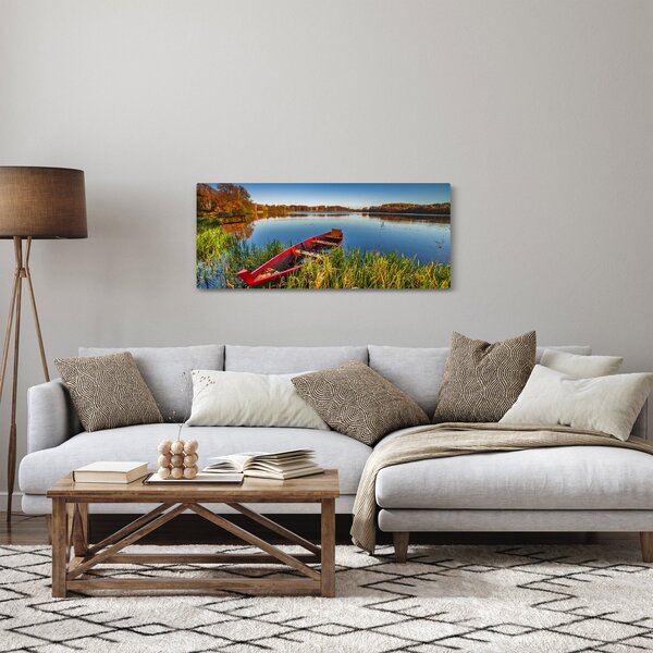 Obraz červené pramice (120x50 cm)
