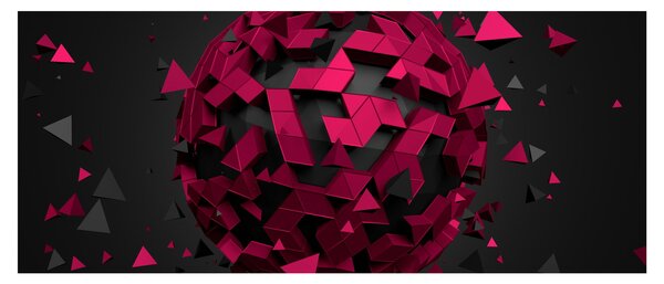 Obraz 3D abstrakcie (120x50 cm)
