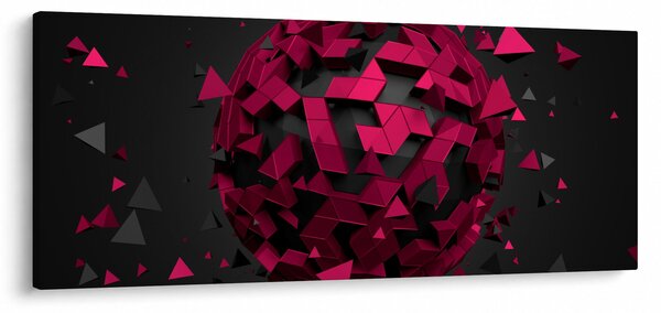 Obraz 3D abstrakcie (120x50 cm)