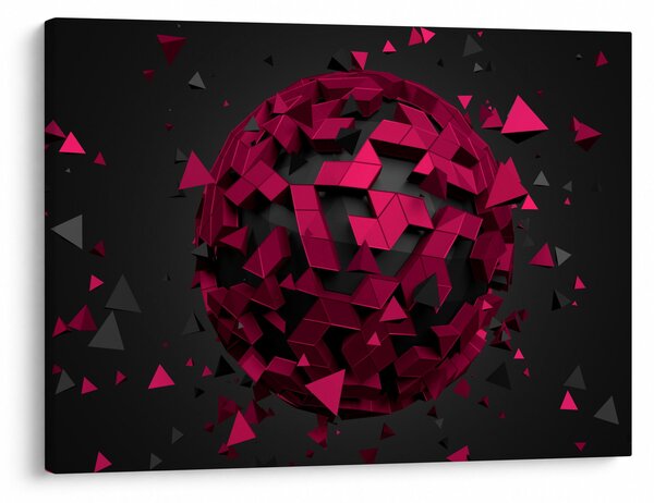 Obraz 3D abstrakcie (70x50 cm)