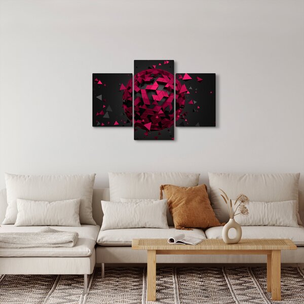 Obraz 3D abstrakcie (90x60 cm)