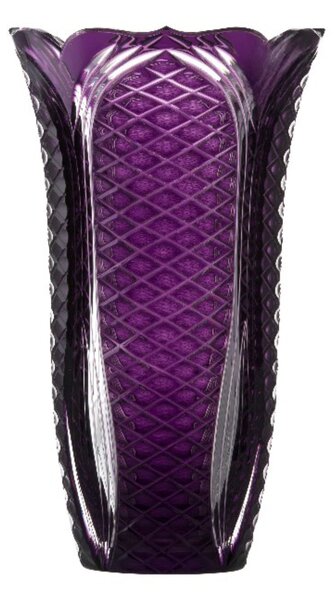 Bohémia Crystal Váza Ankara fialová 310mm
