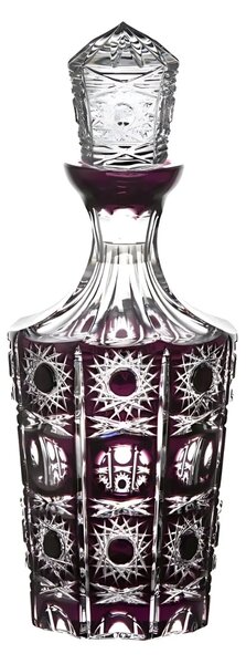 Bohemia Crystal Fľaša Petra fialová 600ml