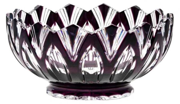 Bohémia Crystal Misa Lotos fialová 205mm