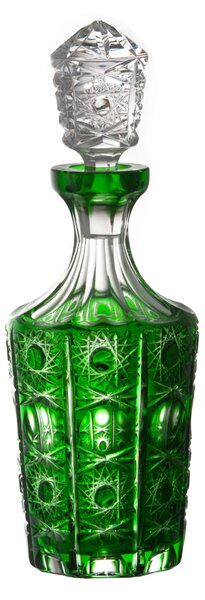 Bohemia Crystal Fľaša Petra zelená 600ml