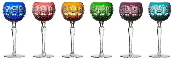 Bohemia Crystal Poháre na víno Petra mix 190ml (set 6ks)