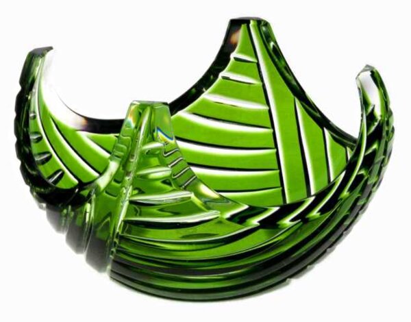 Bohémia Crystal Misa Linum zelená 140mm