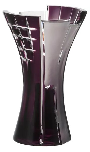 Bohémia Crystal Váza Metropolis fialová 155mm