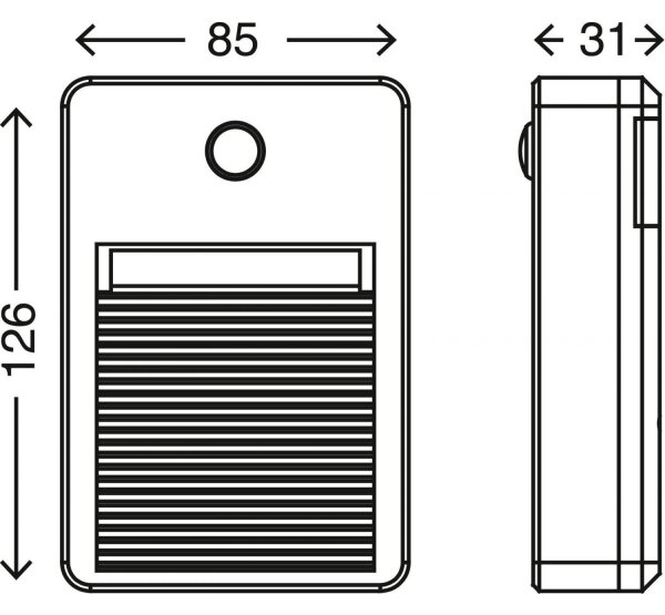 Briloner 2278-031 - Vonkajšie schodiskové svietidlo 3xLED/0,06W/3xAAA IP54
