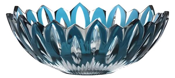 Bohémia Crystal Misa Flame azúrová 230mm