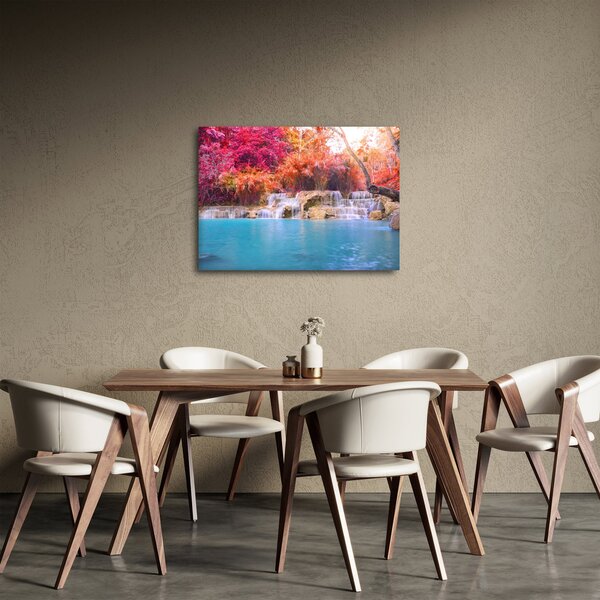 Obraz tyrkysovej lagúny, Laos, Tat Kuang Si (70x50 cm)
