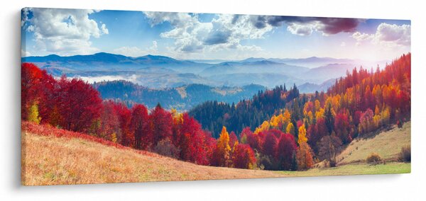 Obraz farebné jesenné krajiny (120x50 cm)