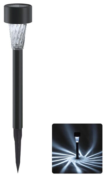 Aigostar - LED solárne svietidlo LED/2V IP44 40 mAh čierne