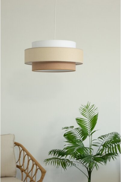 Brilagi - Luster na lanku RESNA 1xE27/60W/230V priemer 40 cm krémová/béžová