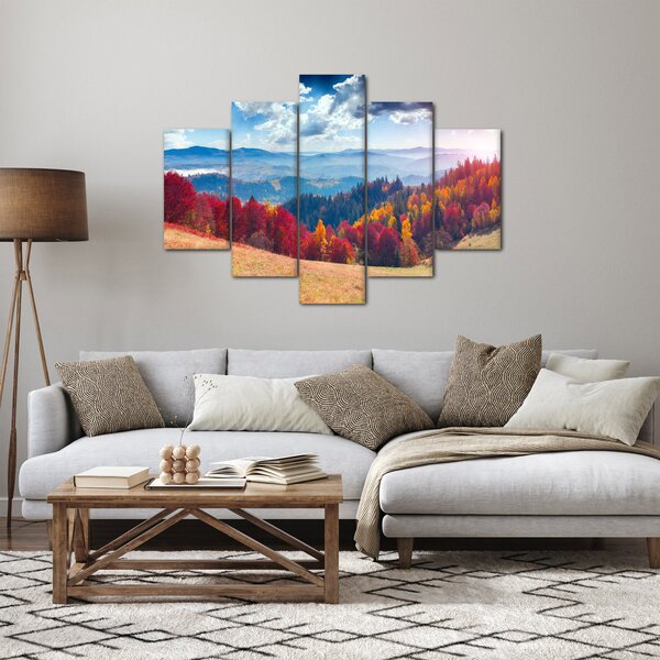 Obraz farebné jesenné krajiny (150x105 cm)