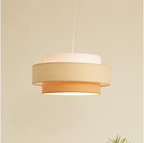 Brilagi - Luster na lanku RESNA 1xE27/60W/230V priemer 40 cm krémová/béžová