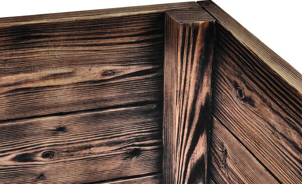 ATMOWOOD Drevený vyvýšený záhon 140 x 80 x 20 cm - opálený