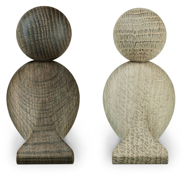 Drevené vtáčiky Lovebirds Oak Wood – set 2 ks