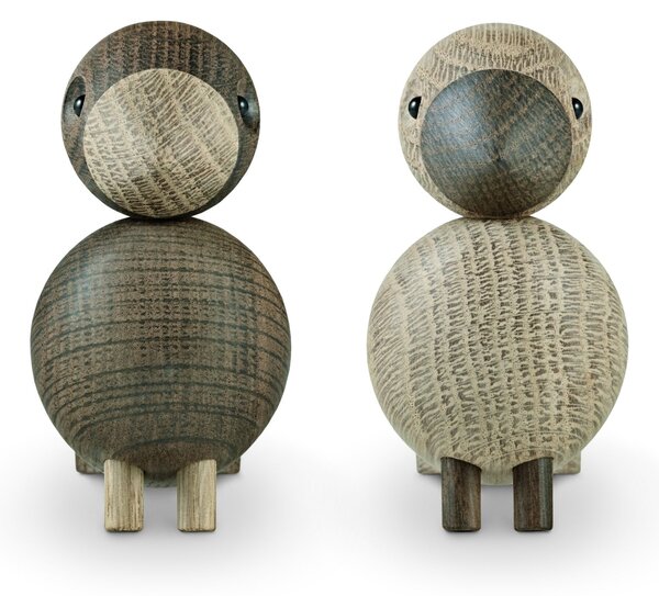 Drevené vtáčiky Lovebirds Oak Wood – set 2 ks