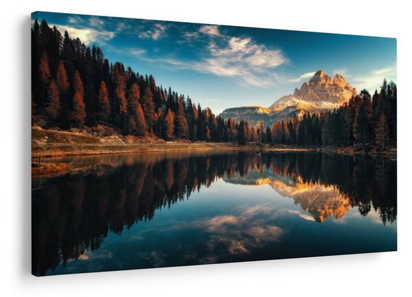Obraz - Alpy, Taliansko, Dolomity, Lago Antorno (90x60 cm)