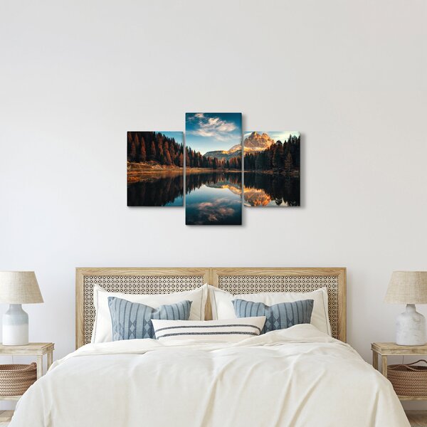 Obraz - Alpy, Taliansko, Dolomity, Lago Antorno (90x60 cm)