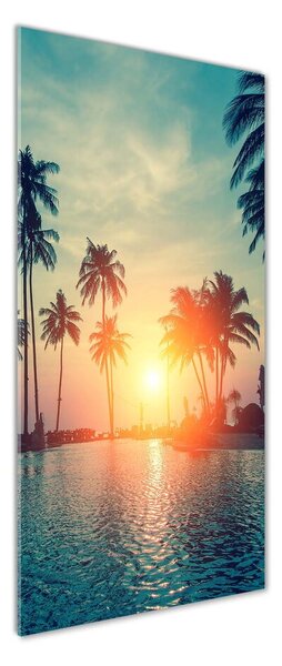 Foto obraz skleněný svislý Tropická pláž