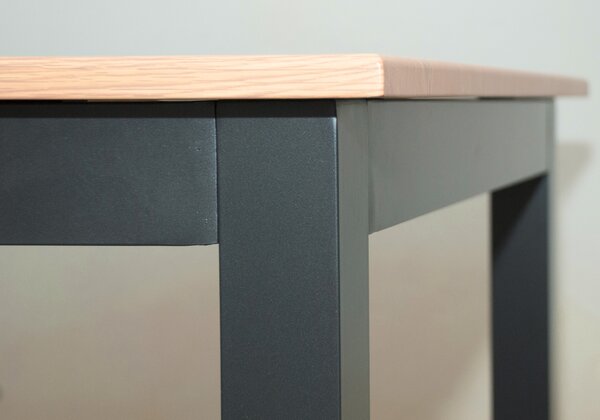 Doppler EXPERT WOOD antracit - gastro hliníkový stôl 90x90x75cm - Tovar s drobnou vadou (N519) Doppler
