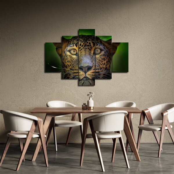 Obraz - Portrét leoparda, Sri Lanka (150x105 cm)