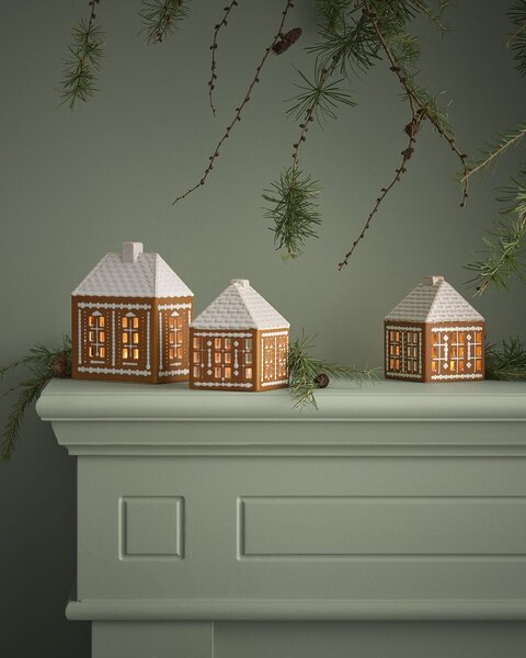 Porcelánový svietnik Gingerbread Lighthouse Small