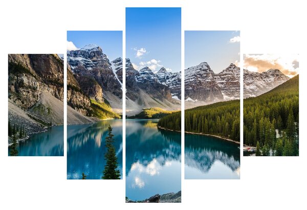 Obraz - Kanada, Národný park Banff, Moraine Lake (150x105 cm)