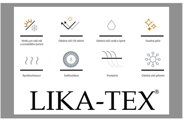 Doppler PARIS LIKA-TEX® záhradné kreslo mocca Doppler