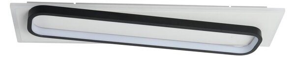 Brilagi - stmievateľné LED stropné svietidlo OUTLINE LED/52W/230V 15x60 cm biela/čierna + diaľkové ovládanie