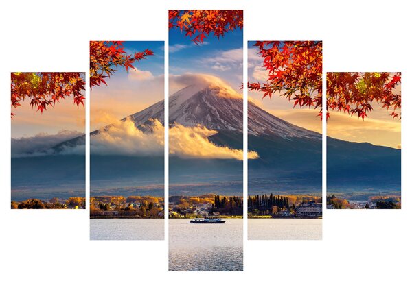 Obraz - Japonsko, Hora Fudži (150x105 cm)