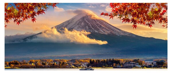 Obraz - Japonsko, Hora Fudži (120x50 cm)