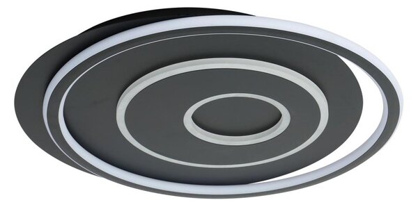 Brilagi - LED stmievateľné stropné svietidlo IRIS LED/83W/230V 46x50 cm čierne + diaľkové ovládanie