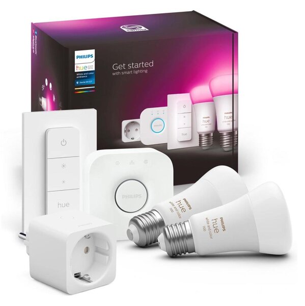 Základná sada Philips Hue WHITE AND COLOR AMBIANCE 2xE27/9W/230V 2200-6500K