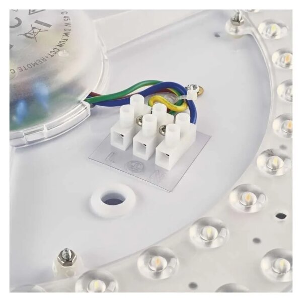LED stmievateľné stropné svietidlo ILVI LED/45W/230V 2700-6500K pr. 50 cm biela/béžová+DO