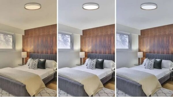 LED stmievateľné stropné svietidlo ILVI LED/45W/230V 2700-6500K pr. 50 cm biela/béžová+DO