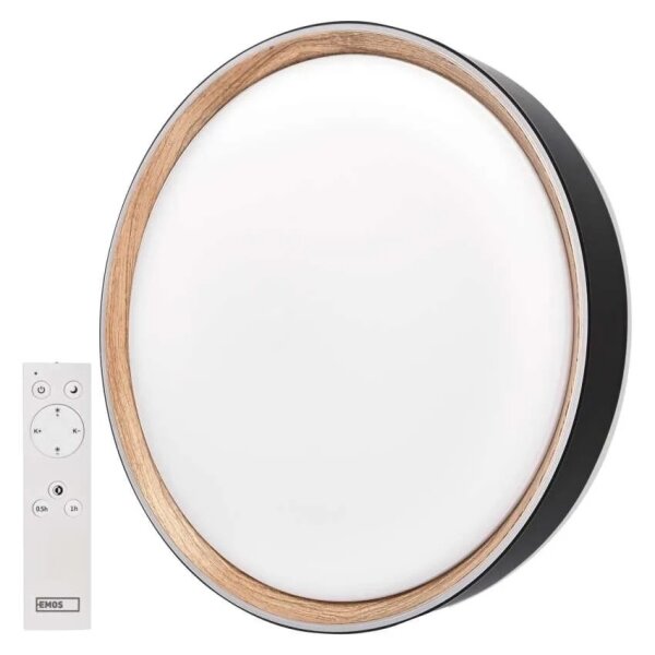 LED stmievateľné stropné svietidlo ILVI LED/30W/230V 2700-6500K pr. 40 cm čierna/bežová+DO