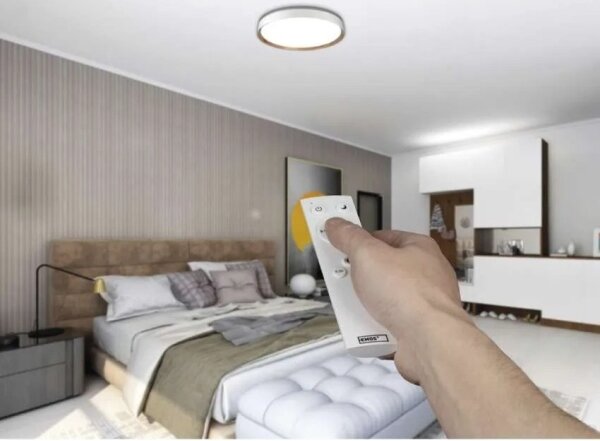 LED stmievateľné stropné svietidlo ILVI LED/45W/230V 2700-6500K pr. 50 cm biela/béžová+DO