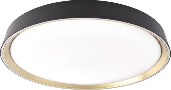 LED stmievateľné stropné svietidlo ILVI LED/30W/230V 2700-6500K pr. 40 cm čierna/mosadz+DO