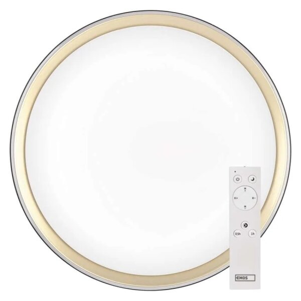 LED stmievateľné stropné svietidlo ILVI LED/30W/230V 2700-6500K pr. 40 cm čierna/mosadz+DO