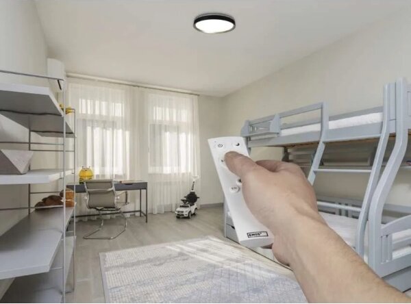 LED stmievateľné stropné svietidlo ILVI LED/30W/230V 2700-6500K pr. 40 cm čierna/mosadz+DO