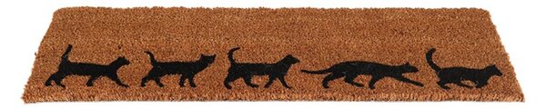 Vonkajšia rohožka Cats, 75x25 cm