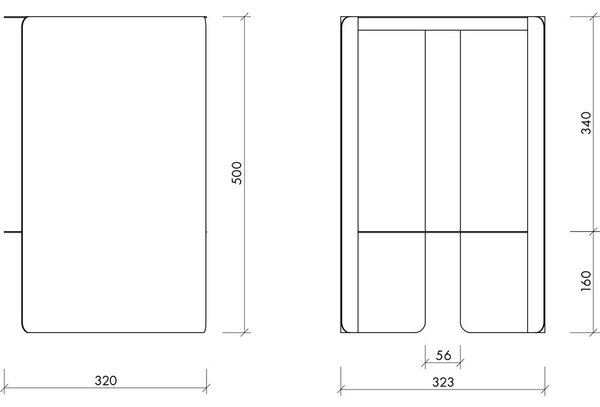 Oceľový okrúhly odkladací stolík ø 32 cm Wa – noo.ma