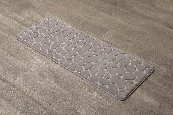Predložka do kúpeľne Stones, 45x120 cm, béžová
