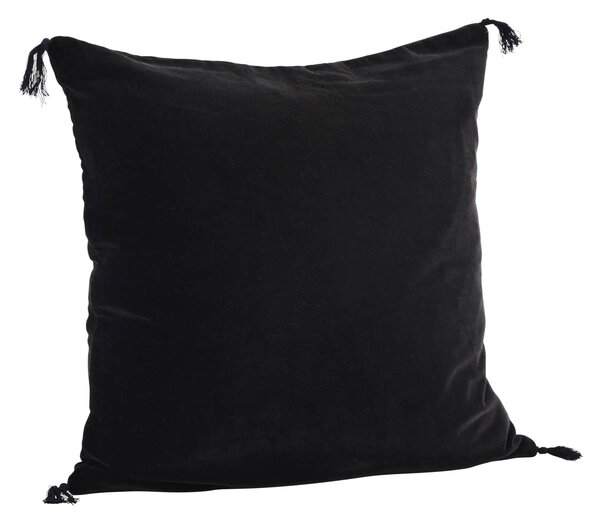 Zamatový poťah na vankúš Black 50 × 50 cm
