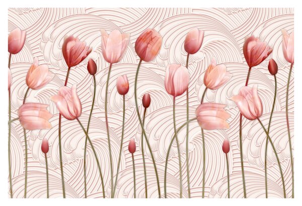 Obraz - Ružové tulipány (90x60 cm)