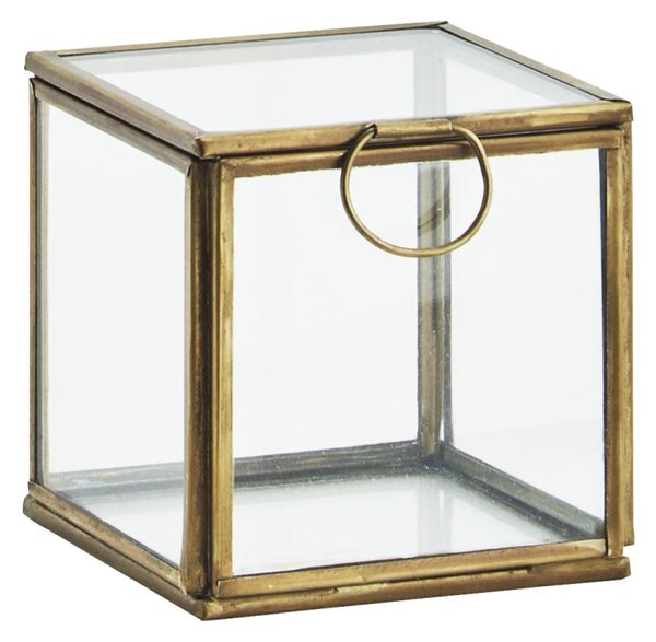 Sklenená krabička Antique Brass