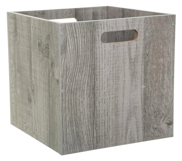 5five Simply Smart Úložný box Wood, 31x31x31 cm, sivá